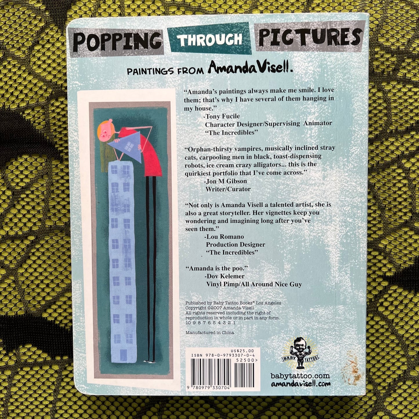 Popping Through Pictures- Paintings from Amanda Visell- Signed Hardcover
