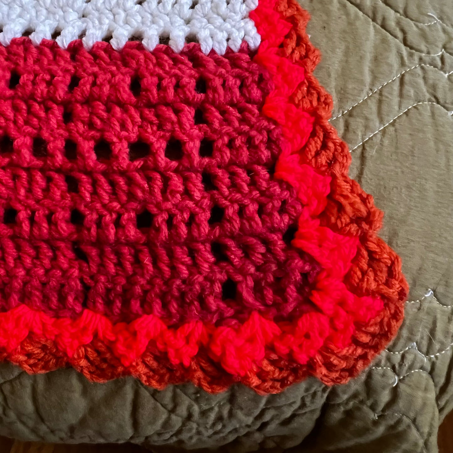 The Claire- Vintage Crochet Throw